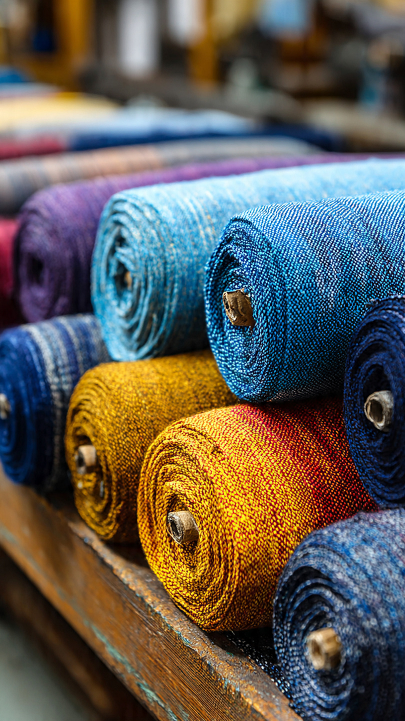 Recycled polyester and cotton pocketing fabrics